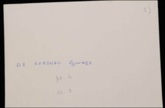 Nella lettera Giuseppe De Lorenzo segnala a Laterza alcune correzioni da apportare alle bozze del volume “I discorsi di Gotamo Buddho del Majjhimanikayo” che sta curando e sollecita l'invio di altro materiale da revisionare.