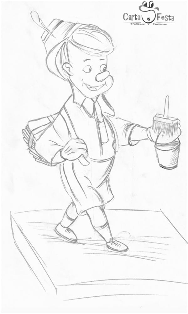 L’immagine presenta il bozzetto dell’installazione intitolata “SCUOLA IN BOTTEGA”
opera realizzata da Associazione “Carta in Festa”, e collocata in Piazza Aldo Moro presso il Villaggio di Farinella a Putignano.
È un Pinocchio sorridente il protagonista dell’installazione dell’Associazione “Carta in Festa” del maestro Lello Nardelli. Come nella storia di Collodi, anche questo Pinocchio marina la scuola,
ma lo fa per andare a fare pratica nelle botteghe della cartapesta.
Questa scultura è quindi un omaggio ai bambini di tutti i tempi che, dopo un periodo difficile, finalmente possono riappropriarsi della spensieratezza e tornare a festeggiare il Carnevale, lì dove davvero “ogni scherzo vale”....