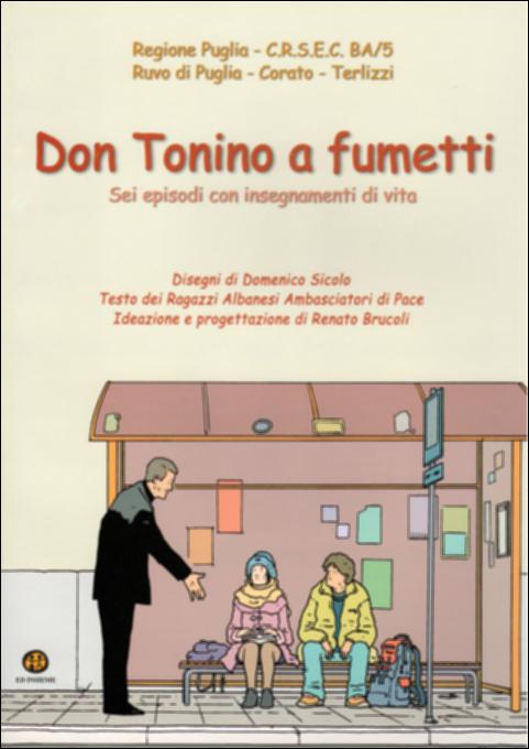 Il volume “Don Tonino a fumetti” è parte della grande raccolta denominata “Libri di Puglia”, progetto di digitalizzazione a cura di Nicola Pergola, che ha lo scopo di rendere fruibile la produzione editoriale dei Centri regionali di servizi educativi e culturali e degli Assessorati alla cultura e alla Pubblica Istruzione della Regione Puglia, dal 1968 agli anni 2000. Il messaggio dell'indimenticabile vescovo salentino, nativo di Alessano, con tutto il carico dei suoi luminosi ideali, arriva al cuore dei giovani avvalendosi di un genere letterario da essi molto accettato: il fumetto. Don Tonino – il vescovo dei poveri, dei senza casa, degli immigrati, presidente per l'Italia del movimento internazionale Pax Christi – trova così la sua agiografia in un volume che raccogli...