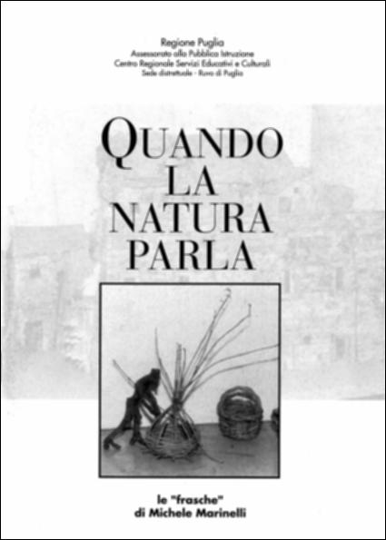 Il volume è parte della grande raccolta denominata “Libri di Puglia”, progetto di digitalizzazione a cura di Nicola Pergola che ha lo scopo di rendere fruibile la produzione editoriale dei Centri regionali di servizi educativi e culturali e degli Assessorati alla cultura e alla Pubblica Istruzione della Regione Puglia, dal 1968 agli anni 2000. Un ramo secco, un pezzo di tronco, le pietre, possono anche essere cose insignificanti. Ma visti con l'occhio dell'artista, e quindi utilizzati nella maniera giusta, riescono ad esprimere scene di vita, personaggi, oggetti, capaci di richiamare alla mente emozioni sopite e storie di altri tempi. Le tante realizzazioni con frasche di pero selvatico, di vite e di ulivo – frutto del lavoro dell'artigiano Michele Marinelli – costituis...