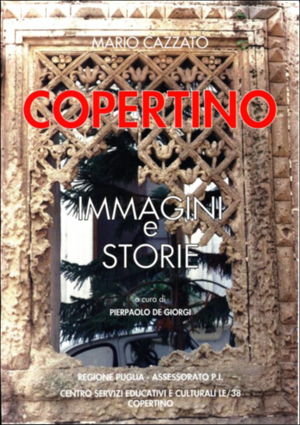 Il volume “Copertino - immagini e storie” è parte della grande raccolta denominata “Libri di Puglia” progetto di digitalizzazione a cura di Nicola Pergola che ha lo scopo di rendere fruibile la produzione editoriale dei Centri regionali di servizi educativi e culturali e degli Assessorati alla cultura e alla Pubblica Istruzione della Regione Puglia, dal 1968 agli anni 2000. La pubblicazione vuol fare luce su una parte dei beni architettonici, iconografici e culturali di Copertino: un centro che ha avuto un ruolo primario nel panorama insediativo salentino a partire almeno dal XIII secolo, e che tuttora è una delle realtà demografiche ed economiche più significative della provincia. Fatti e vicende della Copertino del XIV secolo vengono narrati in un romanzo storico che ...
