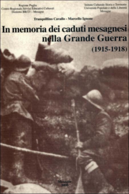 Il volume è parte della grande raccolta denominata “Libri di Puglia”, progetto di digitalizzazione a cura di Nicola Pergola che ha lo scopo di rendere fruibile la produzione editoriale dei Centri regionali di servizi educativi e culturali e degli Assessorati alla cultura e alla Pubblica Istruzione della Regione Puglia, dal 1968 agli anni 2000. Nella prima parte il testo – edito con l'Istituto culturale Storia e Territorio – ricostruisce sinteticamente gli avvenimenti della prima guerra mondiale. Lo scoppio del conflitto fra Austria e Serbia, l'entrata in guerra dell'Italia – con la promessa di ottenere il Trentino, il Tirolo meridionale, Trieste e la Dalmazia – e le prime quattro offensive sull'Isonzo, la tragica alba sul Monte San Michele, dove circa 7000 militari trov...