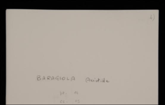 Nella cartolina, Aristide Baragiola informa l'editore Laterza che sta per inviargli le bozze dell'opera "Il canto popolare tedesco".
