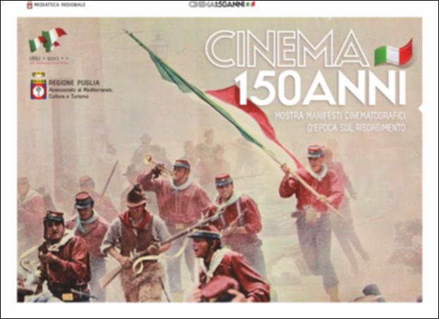 Il Pdf in oggetto è il catalogo elaborato digitalmente e poi stampato in occasione della temporanea "Cinema 150 anni", mostra che ha scelto ed esposto una selezione di manifesti d'epoca originali dei film che negli anni '50 del Novecento trattarono il tema del Risorgimento. La mostra, allestita negli spazi della Mediateca Regionale di Bari, è stata realizzata nel 2011 dall'Ufficio Attività culturali e audiovisivi, afferente al Servizio Cultura e Spettacolo della Regione Puglia, in occasione delle celebrazioni dei 150 anni dell'Unità d'Italia. Dal design grafico accattivante e contemporaneo, il catalogo è stato concepito come un contenitore che permette al fruitore di scorrere e visionare tutti i manifesti presenti in mostra, arricchiti da vivaci didascalie e correlati d...