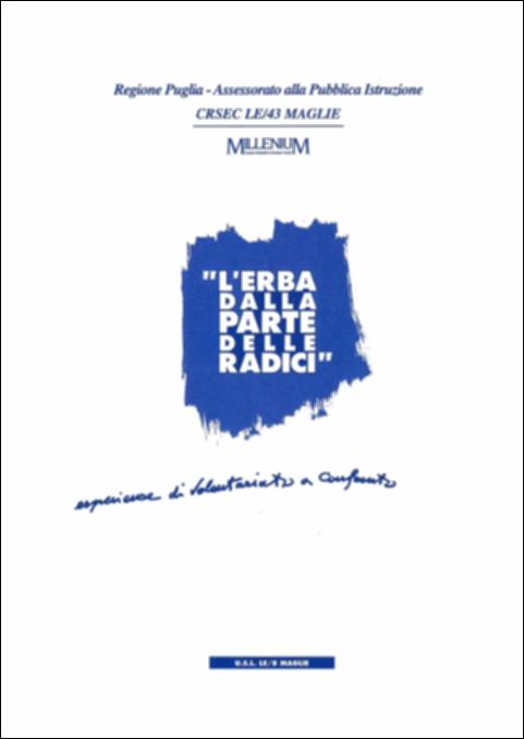 Il volume è parte della grande raccolta denominata “Libri di Puglia”, progetto di digitalizzazione a cura di Nicola Pergola che ha lo scopo di rendere fruibile la produzione editoriale dei Centri regionali di servizi educativi e culturali e degli Assessorati alla cultura e alla Pubblica Istruzione della Regione Puglia, dal 1968 agli anni 2000. Il volume restituisce gli atti di un convegno organizzato in collaborazione con il Centro d'Iniziativa Sociale Millenium e il Consultorio familiare della Usl LE/8. In una realtà come quella del Salento, costituita da piccole comunità, la presenza del volontariato risulta essere ancora più frammentata rispetto ad altre aree del territorio pugliese. Si susseguono dunque quindici interventi – di sacerdoti e volontari di svariate asso...