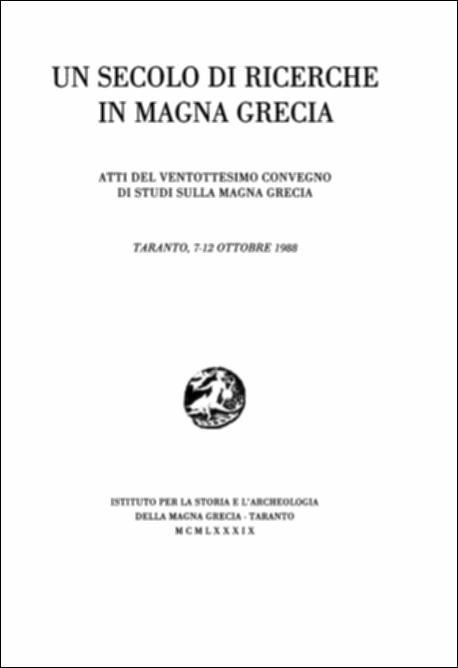 <div class="ql-editor">Il volume digitalizzato contiene gli Atti del ventottesimo convegno di Studi sulla Magna Grecia, svoltosi a Taranto dal 7 al 12 ottobre 1988 e pubblicato dall'Istituto per la Storia e l'Archeologia della Magna Grecia, con i contributi del Consiglio Nazionale delle Ricerche, del Ministero per i Beni Culturali e Ambientali e dell'Ente Provinciale del Turismo di Taranto. Le giornate di studio vollero essere un momento, non solo di ricognizione su "Un secolo di ricerche in Magna Grecia", ma soprattutto un punto di partenza per l'inizio di nuove ricerche sul campo. Gli interventi esposti mostrano come la Magna Grecia abbia avuto un ruolo fondamentale per la formazione e lo sviluppo della nostra società da un punto di vista culturale ed eco...
