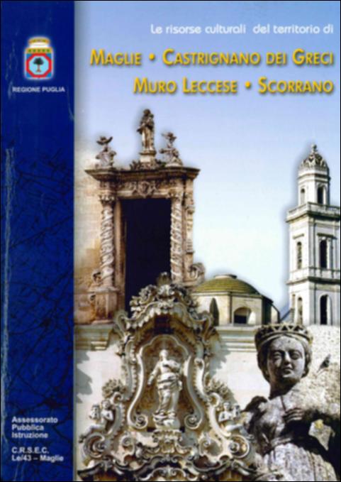 Il volume è parte della grande raccolta denominata “Libri di Puglia”, progetto di digitalizzazione a cura di Nicola Pergola che ha lo scopo di rendere fruibile la produzione editoriale dei Centri regionali di servizi educativi e culturali e degli Assessorati alla cultura e alla Pubblica Istruzione della Regione Puglia, dal 1968 agli anni 2000. Se il progressivo spopolamento delle campagne e la continua trasformazione del paesaggio urbano cancellano le tracce del passato, una puntuale schedatura dei beni culturali del territorio può aiutare a ricostruire l'identità di una collettività. Obiettivo dichiarato di questa ricerca, che richiama l'attenzione su quattro comuni del Leccese. Vengono dunque prese in esame 63 emergenze culturali di Maglie, 15 di Castrignano, 15 di Mu...