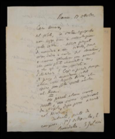 Lamentando che alcune bozze del volume di Traiano Boccalini siano state per errore spedite a Fausto Nicolini, il quale le ha mandate ad Achille Pellizzari, Benedetto Croce ne richiede a Giovanni Laterza una copia e auspica che un'altra sia stata spedita al curatore Giuseppe Rua. Il filosofo poi sollecita l'impaginato del volume di Gottfried W. Leibniz e, anticipando che da Napoli spedirà altri manoscritti, invita l'editore ad avviare la composizione dei volumi di Jacopo Vittorelli, Matteo Bandello, Giambatista Vico e René Descartes; le bozze di quest'ultimo vanno spedite a lui, che poi le rimetterà al curatore Adriano Tilgher. Croce manifesta inoltre l'intenzione di trattare personalmente con tutti gli interessati agli scrittori d'Italia, evitando di coinvolgere ancora ...