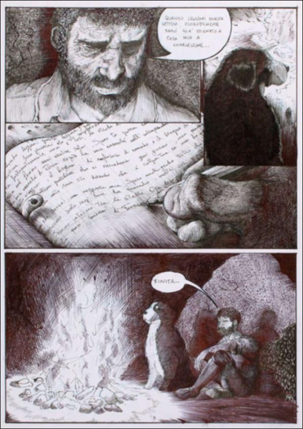 La tavola è stata realizzata dallo studente Paolo Visaggio della classe V F del Liceo Artistico e Coreutico “De Nittis-Pascali” di Bari in occasione del workshop “Dalla Parola al Segno”, tappa finale del Progetto “The light of hope” organizzato dall’Accademia di Belle Arti di Bari, con il direttore Giancarlo Chielli e il professore Michele Giangrande, in collaborazione con la Regione Puglia - Mediateca Regionale Pugliese, nelle figure del dirigente Mauro Paolo Bruno e della funzionaria Anna Maria Rizzi.
Il workshop è stato articolato in 5 incontri (19-20-25-26-27 ottobre 2023) e ha visto la partecipazione di numerosi liceali guidati dai docenti Alessio Fortunato per Arte del Fumetto, da Sebastiano Vilella per la sceneggiatura e Carlotta Mascolo per il colore. Tema scelt...