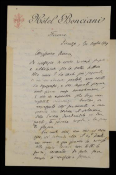 Nella lettera Benedetto Croce esprime all'editore Laterza il suo rammarico per il fatto che la carta de "La Critica" presente in magazzino sia di peso inferiore rispetto a quanto stabilito, esortando l'editore a fare causa alla cartiera Daelli.