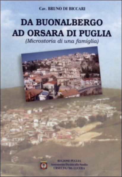 Il volume “Da Buonalbergo ad Orsara di Puglia” è parte della grande raccolta denominata “Libri di Puglia” progetto di digitalizzazione a cura di Nicola Pergola che ha lo scopo di rendere fruibile la produzione editoriale dei Centri regionali di servizi educativi e culturali e degli Assessorati alla cultura e alla Pubblica Istruzione della Regione Puglia, dal 1968 agli anni 2000. Consultando una nutrita serie di fonti – dal Catalogus baronum al Summonte, dalle Rationes decimarum di Vendola fino ai Registri della Cancelleria angioina – il volume ricostruisce la storia millenaria della famiglia Di Biccari. Una famiglia discendente dai Normanni, che giungono a Melfi nel 1042 e nel 1048 a Buonalbergo – in provincia di Benevento –  dove Roberto il Guiscardo sposa Alberada di ...