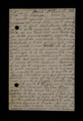 Nella cartolina, Rosina De Leonardis sollecita la spedizione di manifestini pubblicitari e di copie del volume. Indica alcuni istituti scolastici dove inviare delle copie.