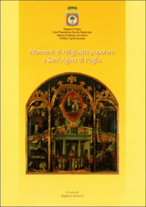 Il volume è parte della grande raccolta denominata “Libri di Puglia”, progetto di digitalizzazione a cura di Nicola Pergola che ha lo scopo di rendere fruibile la produzione editoriale dei Centri regionali di servizi educativi e culturali e degli Assessorati alla cultura e alla Pubblica Istruzione della Regione Puglia, dal 1968 agli anni 2000. Condotto sulla scorta di interviste a fonti orali, ma integrato dal ricorso a pubblicazioni di studiosi e cultori locali, il lavoro ricostruisce le consuetudini religiose del passato: dimostrando purtroppo che su molte di esse è sceso ormai il totale oblio. Arricchite da proverbi, canti, preghiere e racconti, passano in rassegna – fra note e  meno note – 45 festività che un tempo erano il fulcro dell'immaginario collettivo cittadi...