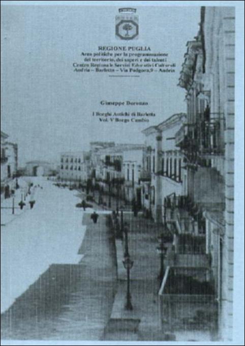 Il volume è parte della grande raccolta denominata “Libri di Puglia”, progetto di digitalizzazione a cura di Nicola Pergola che ha lo scopo di rendere fruibile la produzione editoriale dei Centri regionali di servizi educativi e culturali e degli Assessorati alla cultura e alla Pubblica Istruzione della Regione Puglia, dal 1968 agli anni 2000. Curato da Giuseppe Doronzo, “Borgo Cambio” è il V volume della collana “I Borghi antichi di Barletta” che comprende anche i volumi “Borgo Santa Maria”, “Borgo Santo Sepolcro”, Borgo Santo Stefano” e “Il territorio fuori le mura”. Il titolo della presente pubblicazione prende origine dalla zona dove erano presenti le numerose banche di cambio istituite a Barletta ad opera delle comunità fiorentine e veneziane e di due zecche che fo...