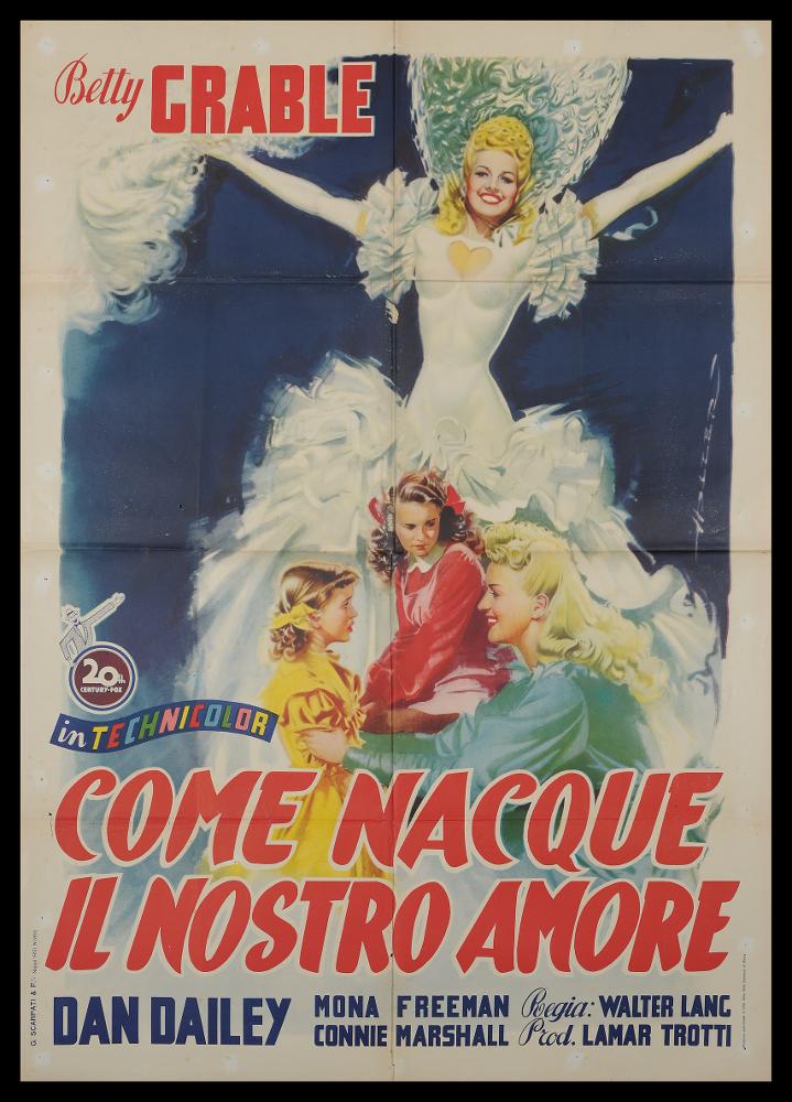 L'immagine riproduce uno dei manifesti conservati presso la Mediateca Regionale Pugliese (vedi Note). Si tratta della versione grafica del manifesto del film "Come nacque il nostro amore", a firma di Holzer, di cui si conserva in collezione anche l'altro manifesto di grandi dimensioni. Noto soprattutto come autore di serie di cartoline perlopiù umoristiche ed in diverse lingue (italiano, spagnolo, francese, olandese, tedesco, svedese, finlandese e danese), Holzer si ricorda anche per aver firmato il manifesto della Lotteria di Merano, per i Buoni del Tesoro 1959 e per il Prestito Nazionale 1966. Talvolta firma con la sola H e a volte viene erroneamente confuso con Adalbert Holzer, altro illustratore. Holzer crea una composizione bellissima e armoniosa, ricca di dettagli...