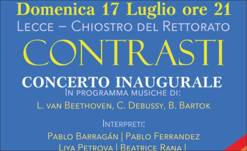 Per la VI Edizione del Festival Internazionale Di Musica Da Camera “Classiche Forme” diretto dalla pianista Beatrice Rana, l’Associazione Opera Prima ha presentato concerti e spettacoli musicali con giovani artisti di talento e solisti di fama internazionale. Il video propone il concerto "Contrasti" con le musiche di L. van Beethoven, C. Debussy e B. Bartók, interpretati dai musicisti: Pablo Barragán (clarinetto), Liya Petrova (violino) e Beatrice Rana (pianoforte) tenutosi in data 17 luglio 2022 presso il Chiostro del Rettorato di Lecce. ...