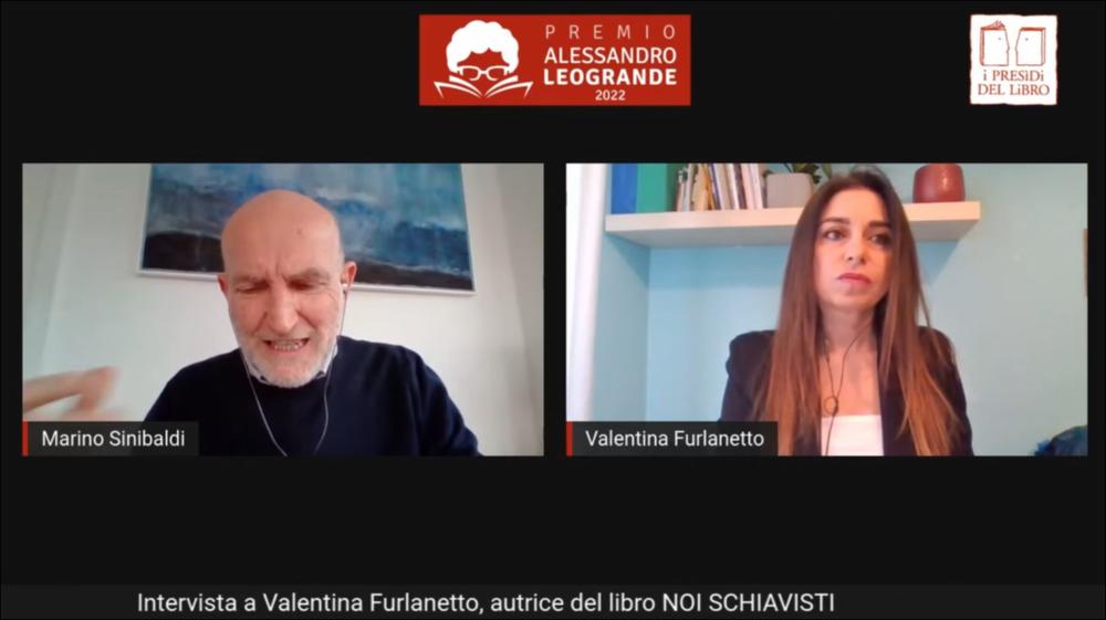 Per l’edizione 2022 del “Premio Alessandro Leogrande” sono stati selezionati cinque titoli di giornalismo narrativo di inchiesta. Questa è l’Intervista di Marino Sinibaldi (Direttore Radio 3) a Valentina Furlanetto, autrice del libro “Noi schiavisti. Come siamo diventati complici dello sfruttamento di massa” (Laterza, 2021), libro inchiesta, vincitore del Premio Alessandro Leogrande Studenti 2022.
Valentina Furlanetto scatta una fotografia della società “civile” attraverso uno sguardo oggettivo e disarmante sul mondo del lavoro odierno e sulla nostra società, dove lo sfruttamento di massa è diventato un meccanismo comune portando tutti ad essere colpevoli.
...