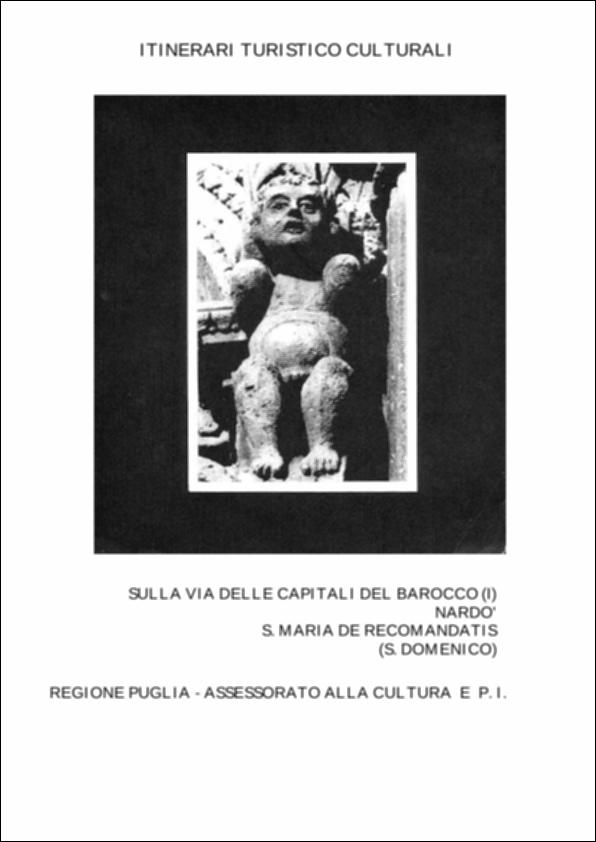 Il presente volume è parte della grande raccolta denominata “Libri di Puglia”, progetto di digitalizzazione a cura di Nicola Pergola che ha lo scopo di rendere fruibile la produzione editoriale dei Centri regionali di servizi educativi e culturali e degli Assessorati alla cultura e alla Pubblica Istruzione della Regione Puglia, dal 1968 agli anni 2000. Fra le “capitali del barocco” – Lecce, Lequile, S. Pietro in Lama, Otranto, Gallipoli, Galatone, Copertino, Manduria, Mesagne, Francavilla Fontana, Martina Franca – Nardò è patria di illustri artefici dell'architettura barocca salentina. E conserva alcuni tra i più luminosi gioielli dell'arte dell'intaglio e del cesello della pietra. Alla chiesa di S. Maria de Recomandatis, opera dell'architetto Giovanni Maria Tarantino, ...