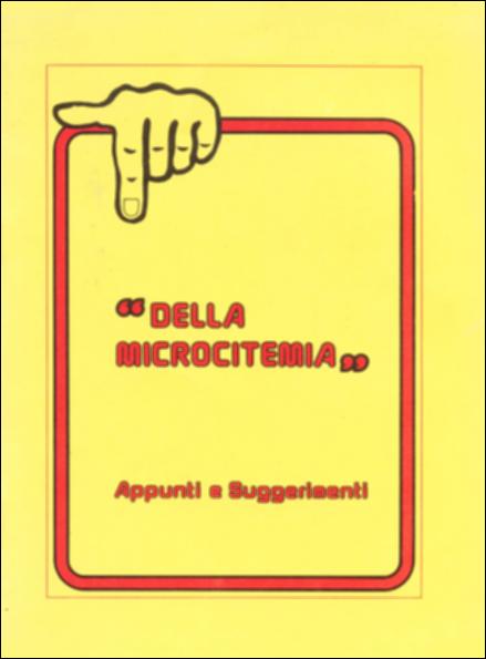 Il volume “Della microcitemia” è parte della grande raccolta denominata “Libri di Puglia” progetto di digitalizzazione a cura di Nicola Pergola che ha lo scopo di rendere fruibile la produzione editoriale dei Centri regionali di servizi educativi e culturali e degli Assessorati alla cultura e alla Pubblica Istruzione della Regione Puglia, dal 1968 agli anni 2000. Un valore percentuale di microcitemici pari a 4 per la provincia di Foggia, e un ben più pesante valore percentuale pari a 25 di bambini ammalati di talassemia – ovvero anemia mediterranea – perché generati da genitori entrambi microcitemici, giustificano il discorso di informazione e prevenzione avviato con la realizzazione di questo opuscolo. Ristampato già quattro volte e capillarmente diffuso – oltre che ne...