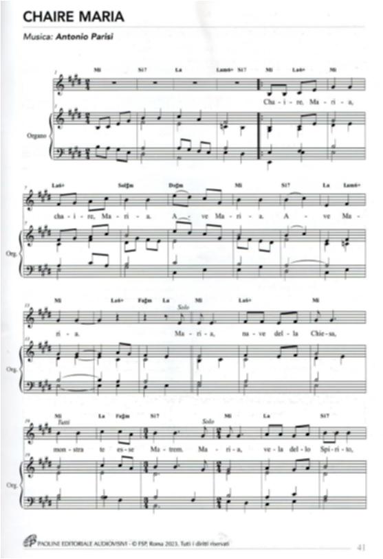 <div class="ql-editor"><div>Questo audio offre l’ascolto del brano “Chaire Maria”, con la musica di Antonio Parisi e il testo di Giuseppe Bozzi, suonato e cantato in occasione della festa Patronale della Madonna del Carmine a Noicattaro.</div><div>Questa festa, celebrata ogni anno il 16 luglio e nel fine settimana successivo, rappresenta uno degli appuntamenti più significativi per la comunità, sia dal punto di vista religioso sia culturale. È un momento di intensa partecipazione collettiva, che unisce devozione, tradizione e vita sociale.</div><div>Le giornate di festa sono scandite da tre solenni processioni, tra sabato, domenica e lunedì, durante le quali la statua della Madonna del Carmine viene portata per le vie del paese alla...