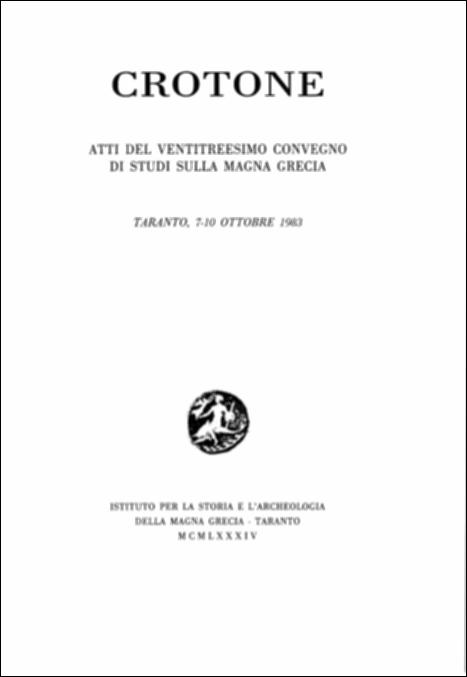 <div class="ql-editor">Il volume digitalizzato contiene gli Atti del ventitreesimo convegno di Studi sulla Magna Grecia, svoltosi a Taranto e a Crotone dal 7 al 10 ottobre 1983 e pubblicato a cura del Centro Studi della Magna Grecia, con i contributi del Consiglio Nazionale delle Ricerche, del Ministero per i Beni Culturali e Ambientali, della Regione Calabria, del Comune di Crotone e dell'Ente Provinciale del Turismo di Taranto. Il convegno fu incentrato sulla grande città di Crotone, dove la ricerca archeologica, negli ultimi quarant'anni, ha dato alla luce molti dati utilizzabili non solo per una ricognizione sulla storia, ma anche per risolvere problemi di natura urbanistica. Fino alla fine degli anni Ottanta dell'Ottocento della città ionica non furono ri...