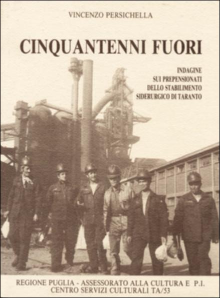 Il volume “Cinquantenni fuori” è parte della grande raccolta denominata “Libri di Puglia” progetto di digitalizzazione a cura di Nicola Pergola che ha lo scopo di rendere fruibile la produzione editoriale dei Centri regionali di servizi educativi e culturali e degli Assessorati alla cultura e alla Pubblica Istruzione della Regione Puglia, dal 1968 agli anni 2000. La ricerca nasce dall'esigenza di fare luce sulle varie dinamiche e circostanze che hanno indotto dipendenti dell'Italsider – oggi Ilva – ad abbandonare anticipatamente l'azienda fra il 1983 e il 1989. Dopo un'analisi del fenomeno nella sua totalità e nella sua distribuzione territoriale l'indagine documenta, per ogni pre-pensionato, le concezioni personali sull'azienda e sulla propria collocazione all'interno ...