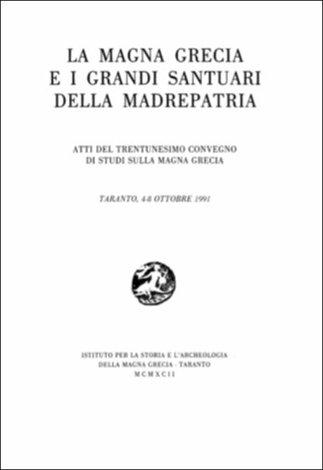 Il volume digitalizzato contiene gli Atti del trentunesimo convegno di Studi sulla Magna Grecia, svoltosi a Taranto dal 4 all'8 ottobre 1991 e pubblicato dall'Istituto per la Storia e l'Archeologia della Magna Grecia, con i contributi del Consiglio Nazionale delle Ricerche e del Ministero per i Beni Culturali e Ambientali. Il convegno di quell'anno pose l'accento sulle tradizioni religiose che, per le colonie italiote costituirono un punto di riferimento e un vincolo saldo con le città greche. I greci d'Occidente si sentivano intimamente legati alla vita dei grandi santuari panellenici, sedi nelle quali non solo venerare Zeus o Apollo ma anche stringere intese con e tra i concittadini, celebrare le grandi feste, le vittorie di guerra e rinnovare l'affermazione dell'unit...