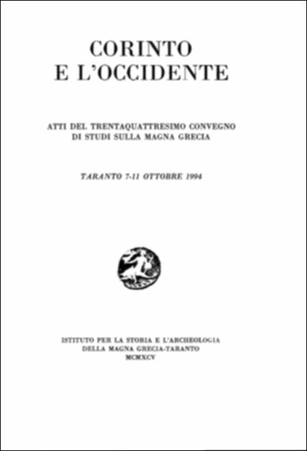 Il volume digitalizzato contiene la seconda parte degli Atti del trentaquattresimo convegno di Studi sulla Magna Grecia, svoltosi a Taranto dal 7 all'11 ottobre 1994 e pubblicato dall'Istituto per la Storia e l'Archeologia della Magna Grecia, con i contributi del Consiglio Nazionale, in collaborazione con il Ministero dei Beni Culturali e Ambientali e l'Ufficio centrale dei Beni Archeologici, Architettonici, Artistici e Storici e Soprintendenze Archeologiche dell'Italia Meridionale, che ha fornito anche la documentazione illustrativa. Il tema del convegno fu incentrato sulla città di Corinto e la sua posizione nei confronti dell'Occidente, la città che per la sua posizione sull'Istmo contribuiva al traffico nei mari orientali e occidentali. L'unica colonia corinzia nata...