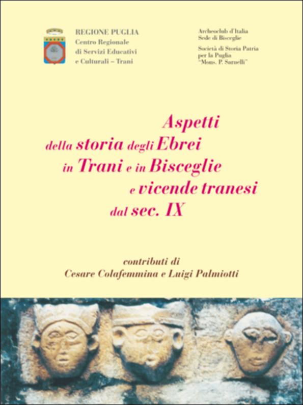 Il volume in oggetto è parte della grande raccolta denominata “Libri di Puglia”, progetto di digitalizzazione a cura di Nicola Pergola che ha lo scopo di rendere fruibile la produzione editoriale dei Centri regionali di servizi educativi e culturali e degli Assessorati alla cultura e alla Pubblica Istruzione della Regione Puglia, dal 1968 agli anni 2000. “Aspetti della storia degli ebrei in Trani e in Bisceglie e vicende tranesi dal sec. IX” nasce dal desiderio degli operatori del C.R.S.E.C. di Trani “di dare alle stampe, documenti ed atti che testimoniano l'effettivo passaggio degli Ebrei a Trani ed in Puglia.” (L. Ficarella, in Presentazione). Le ricerche condotte in passato dal Prof. Colafemmina hanno portato ad una completa ricostruzione delle comunità ebraiche nell...