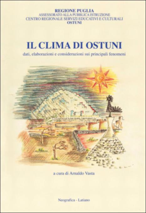 Il volume “Il clima di Ostuni: dati, elaborazioni e considerazioni sui principali fenomeni” è parte della grande raccolta denominata “Libri di Puglia” progetto di digitalizzazione a cura di Nicola Pergola che ha lo scopo di rendere fruibile la produzione editoriale dei Centri regionali di servizi educativi e culturali e degli Assessorati alla cultura e alla Pubblica Istruzione della Regione Puglia, dal 1968 agli anni 2000. Nel 1877 il Ministero dell'Agricoltura istituiva ad Ostuni la prima stazione pluviometrica, dotandola due anni dopo anche di termografo e anemometro; mentre nel 1974 entrava in funzione la stazione meteorologica del locale Istituto tecnico agrario Enrico Pantanelli. Così le rilevazioni della piovosità in un arco temporale di 123 anni, e rilevazioni pi...
