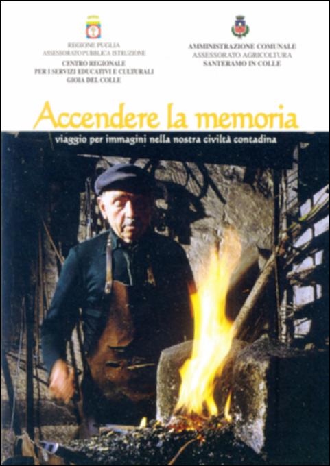 Il pdf in oggetto è la digitalizzazione del volume “Accendere la memoria”, parte della grande raccolta denominata “Libri di Puglia”, progetto di digitalizzazione a cura di Nicola Pergola che ha lo scopo di rendere fruibile la produzione editoriale dei Centri regionali di servizi educativi e culturali e degli Assessorati alla cultura e alla Pubblica Istruzione della Regione Puglia, dal 1968 agli anni 2000. La pubblicazione è un percorso nella cultura e nella tradizione del lavoro in Puglia, un viaggio per immagini nella civiltà contadina, che per secoli ha costituito la base dell'economia della Regione. Il volume indaga e analizza usi, costumi e metodi dell'artigianato e del mondo agricolo, tramandandone memoria soprattutto alle giovani generazioni attraverso la conoscen...