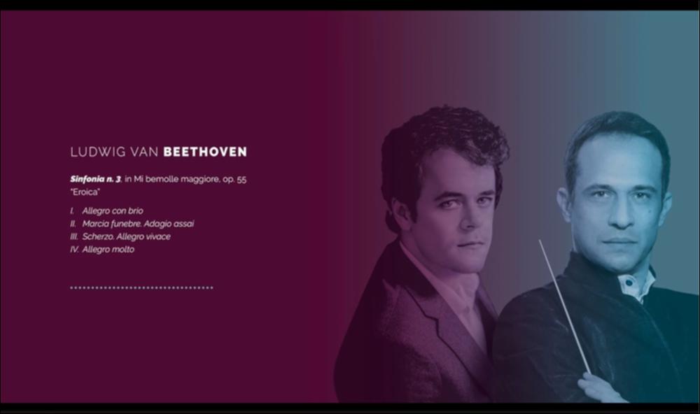 In questa registrazione del 19 dicembre 2020 l’Orchestra del Teatro Petruzzelli esegue la Sinfonia n.3 op. 55 in Mi bemolle maggiore di Ludwig van Beethoven composta fra il 1802 e 1804. Ludwig van Beethoven è una figura che ha ampiamente segnato la musica colta occidentale, ultimo vero rappresentante del classicismo viennese, ma anticipatore del futuro Romanticismo per la sua capacità di trasmettere ogni sua emozione, esperienza e sentimento.
La Sinfonia n. 3 op. 55 in mi bemolle maggiore è definita la “Sinfonia Eroica”. Inizialmente fu scritta per Napoleone, ma poi lo sdegno per le mire imperiali del condottiero, visto come simbolo della rivoluzione, lo portarono a strappare il frontespizio dell’opera e a dedicarla definitivamente al principe Lobkowicz, un aristocratic...