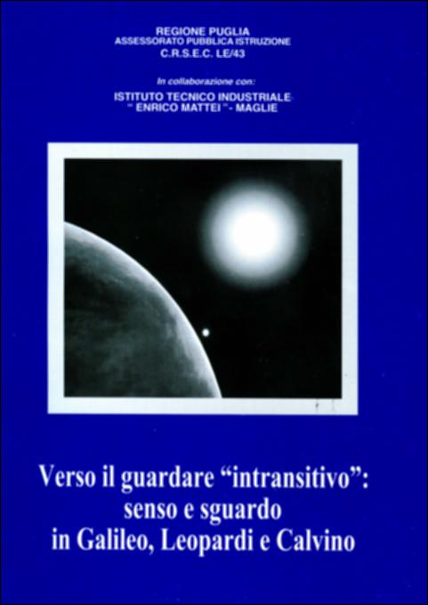 Il volume in oggetto è parte della grande raccolta denominata “Libri di Puglia”, progetto di digitalizzazione a cura di Nicola Pergola che ha lo scopo di rendere fruibile la produzione editoriale dei Centri regionali di servizi educativi e culturali e degli Assessorati alla cultura e alla Pubblica Istruzione della Regione Puglia, dal 1968 agli anni 2000. La pubblicazione raccoglie gli elaborati scaturiti dalla ricerca effettuata dagli studenti IV C e IV D dell'Istituto Tecnico Industriale “E. Mattei” di Maglie sui modi del “guardare” nella scienza e nella letteratura. Partendo dall'analisi e dallo studio delle opere di Galileo Galilei, Leopardi e Calvino, gli studenti hanno cercato di far interagire il mondo delle scienze con quello della letteratura, due mondi solo app...