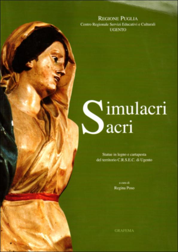 Il presente volume è parte della grande raccolta denominata “Libri di Puglia”, progetto di digitalizzazione a cura di Nicola Pergola che ha lo scopo di rendere fruibile la produzione editoriale dei Centri regionali di servizi educativi e culturali e degli Assessorati alla cultura e alla Pubblica Istruzione della Regione Puglia, dal 1968 agli anni 2000. Il volume dà conto di un'attenta ricognizione delle opere sacre, lignee e in cartapesta, presenti ad Acquarica, Alliste, Felline, Melissano, Presicce, Racale, Ugento, Gemini. Ad una introduzione della curatrice, su questa statuaria a torto considerata “minore”, seguono i contributi di Maria Gabriella Lucarella sulla iconograﬁa del Crociﬁsso dal Medioevo al Barocco, di Patrizia Staﬃero sulla scultura lignea, di Brizia Mine...