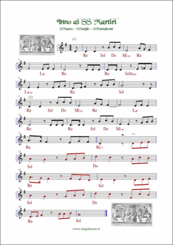 <div class="ql-editor"><div>La digitalizzazione di questo documento offre la lettura dello spartito "Inno ai Santi Martiri", cantato in occasione della festa patronale dei Martiri Mauro Vescovo, Sergio e Pantaleo che si celebra a Bisceglie nella seconda domenica di agosto e rappresenta uno degli elementi identitari più significativi della comunità cittadina.</div><div>Ogni anno richiama numerosi biscegliesi residenti in altre regioni e all’estero, che rientrano in città per partecipare alle celebrazioni e rinsaldare il legame con le proprie radici.</div><div>Il valore culturale della festa risiede nel profondo intreccio tra la storia religiosa e quella civile di Bisceglie. La Basilica Concattedrale di San Pietro, che custodisce le reliquie d...