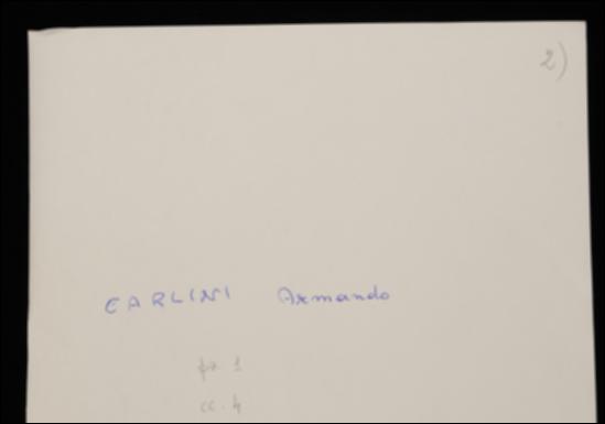 Nella lettera, Armando Carlini chiede a Benedetto Croce di farsi intermediario presso Laterza per la pubblicazione di un manuale di filosofia per i licei in più volumi, scritto insieme a Renato Serra. Probabilmente la missiva fu inoltrata da Croce a Laterza.
