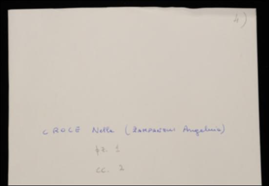 Nella lettera, Nella Croce ringrazia Laterza per il cognac da lui inviato in dono natalizio e augura all'editore buon inizio d'anno anche a nome del marito Benedetto Croce.