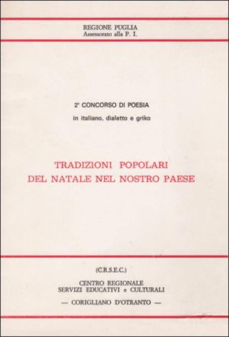 Il volume è parte della grande raccolta denominata “Libri di Puglia”, progetto di digitalizzazione a cura di Nicola Pergola che ha lo scopo di rendere fruibile la produzione editoriale dei Centri regionali di servizi educativi e culturali e degli Assessorati alla cultura e alla Pubblica Istruzione della Regione Puglia, dal 1968 agli anni 2000. Raccordata alla seconda edizione del concorso di poesia in italiano, dialetto e grico – e realizzata in collaborazione con il Circolo culturale Argalìo – la pubblicazione è il frutto di un lavoro svolto dagli alunni delle scuole elementari e medie di Corigliano d'Otranto, con lo scopo di valorizzare le tradizioni popolari locali. In una cittadina erede di due grandi culture – quella greco-bizantina e quella preesistente latina – d...
