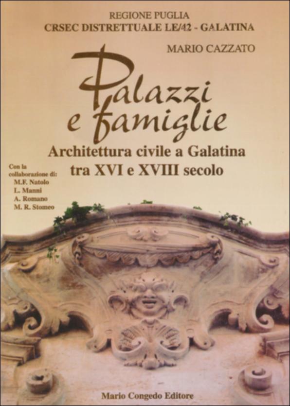 Il testo indaga sull'edilizia civile barocca di Galatina – uno dei centri principali della rocaille pugliese in provincia di Lecce – che declina un linguaggio architettonico piuttosto riconoscibile: diﬀerenziandosi dal manierismo leccese o neretino, e proseguendo la grande tradizione costruttiva del '400, quando era una delle capitali artistiche del Mezzogiorno. La ricerca sottolinea come già dai primi anni dell'Ottocento l'antica nobiltà perdeva terreno, anche a causa dell'aﬀermarsi dei nuovi ricchi con le loro capacità commerciali e imprenditoriali; e le rivalità si esprimevano anche su piani simbolici. I palazzi dei nuovi ricchi erano, infatti, fastosi quanto e forse più di quelli degli aristocratici, riccamente decorati, e posti nei luoghi strategici del paese come ...
