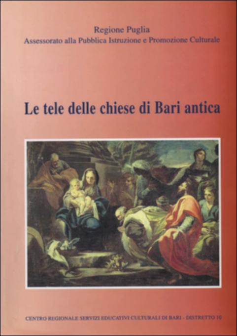 Il volume è parte della grande raccolta denominata “Libri di Puglia”, progetto di digitalizzazione a cura di Nicola Pergola che ha lo scopo di rendere fruibile la produzione editoriale dei Centri regionali di servizi educativi e culturali e degli Assessorati alla cultura e alla Pubblica Istruzione della Regione Puglia, dal 1968 agli anni 2000. Raccordato alla pubblicazione Le chiese di Bari antica, edita nel 1989, il volume analizza i dipinti presenti nelle chiese del borgo antico – ascrivibili alle scuole napoletana, romana e veneta – col duplice intento di mettere in luce il programma pittorico di ogni edificio di culto e di diffondere una corretta e compiuta conoscenza degli attributi iconografici del Cristo, della Vergine e dei santi. Nella prima parte dell'opera si...