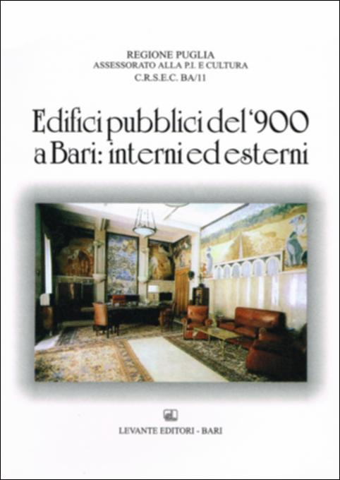 Il volume è parte della grande raccolta denominata “Libri di Puglia”, progetto di digitalizzazione a cura di Nicola Pergola che ha lo scopo di rendere fruibile la produzione editoriale dei Centri regionali di servizi educativi e culturali e degli Assessorati alla cultura e alla Pubblica Istruzione della Regione Puglia, dal 1968 agli anni 2000. Inserito in una collana di quattro volumi che mira a scandagliare la vita culturale barese di un periodo storico ben preciso – ed i suoi collegamenti con i più vasti movimenti culturali nazionali – il volume riprende il tema dello sviluppo della città di Bari esaminando due piani urbanistici del Ventennio fascista. Il piano Veccia – del 1911, 1918 e 1926 – che sanciva i mutamenti d'impostazione nella pianificazione susseguenti a m...