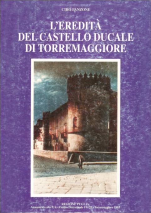Il volume “L'eredità del castello ducale di Torremaggiore” è parte della grande raccolta denominata “Libri di Puglia”, progetto di digitalizzazione a cura di Nicola Pergola che ha lo scopo di rendere fruibile la produzione editoriale dei Centri regionali di servizi educativi e culturali e degli Assessorati alla cultura e alla Pubblica Istruzione della Regione Puglia, dal 1968 agli anni 2000. Sorto in età normanna come tenimento fortificato caratterizzato da una grande torre quadrangolare e ristrutturato in epoca sveva, angioina e aragonese, il castello appartenne dalla seconda metà del '400 alla potente famiglia de Sangro – grandi feudatari del Regno di Napoli con il titolo di marchesi, duchi e principi – presente nel territorio fino a tutto il secolo scorso. Trasformat...