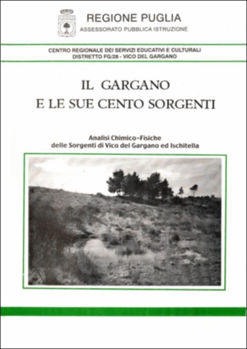 Il volume è parte della grande raccolta denominata “Libri di Puglia”, progetto di digitalizzazione a cura di Nicola Pergola che ha lo scopo di rendere fruibile la produzione editoriale dei Centri regionali di servizi educativi e culturali e degli Assessorati alla cultura e alla Pubblica Istruzione della Regione Puglia, dal 1968 agli anni 2000. Una premessa della curatrice, Maria Loreta Soldano, apre questa indagine su una peculiare ricchezza che il territorio garganico può vantare. Sono le sue cento sorgenti che dissetano gli animali e rendono fertili terreni e giardini: Pescara e Acqua delle anatre, Pietra Fitta e Canneto, Crepacore e Carnevale, Fontana vecchia e Montenero. Inesauribili riserve d'acqua che conferivano un valore aggiunto agli appezzamenti di terreno, il...