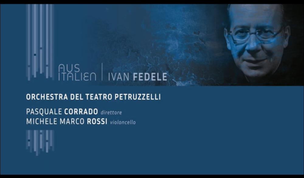 La serata del 27 aprile 2021 si apre con l’incontro “Visti da vicino, video incontri con chi fa musica oggi”, un’interessante occasione di approfondimento con il compositore Ivan Fedele, il direttore d’orchestra Pasquale Corrado ed il violoncellista Michele Marco Rossi, curato dal critico musicale Francesco Mazzotta.
Il concerto, per la rassegna musicale AUS ITALIEN, è stato consacrato alla musica del compositore Ivan Fedele, con trasmissione streaming del concerto.
In programma “Imaginary Depth”, per violoncello e orchestra da camera (1997) e a seguire
Est!, secondo concerto per violoncello e orchestra da camera (2005).
Il concerto “Imaginary Depth”, composto nel 1996 ed eseguito per la prima volta a Parigi nel 1997, è suddiviso in quattro movimenti contrastanti: il pr...