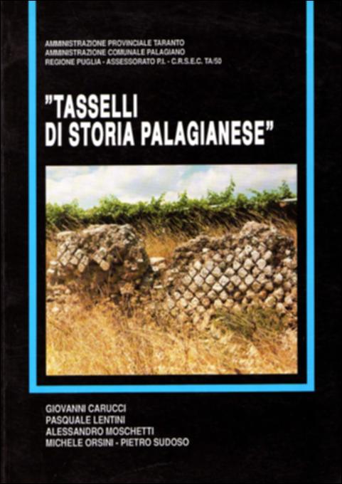 Il volume è parte della grande raccolta denominata “Libri di Puglia”, progetto di digitalizzazione a cura di Nicola Pergola che ha lo scopo di rendere fruibile la produzione editoriale dei Centri regionali di servizi educativi e culturali e degli Assessorati alla cultura e alla Pubblica Istruzione della Regione Puglia, dal 1968 agli anni 2000. La pubblicazione – edita dal CRSEC TA/50 di Massafra in collaborazione con l'Amministrazione Provinciale di Taranto e l'Amministrazione Comunale di Palagiano – si compone di quattro saggi di studiosi di storia locale, che si cimentano in un primo tentativo di ricostruzione della memoria storica della città di Palagiano. In particolare, Giovanni Carucci si occupa delle origini del centro tarantino e dei suoi primi abitanti, mentre ...