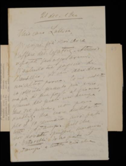 Dopo aver sollecitato una risposta in merito all'impiego del legatore F. De Sessa e aver assicurato che, nonostante i tempi lunghi della revisione, il volume di Teofilo Folengo sarà pronto per i primi di gennaio, Fausto Nicolini sollecita Giovanni Laterza a far comporre il resto del volume di Jacopo Vittorelli e a fargli avere l'impaginato della nota di Carlo Gozzi, le cui prime bozze il curatore Giuseppe Prezzolini dovrebbe aver inviato in tipografia. Il Nicolini poi, richiedendo alcune copie dell'indice de “La Critica” da distribuire, informa l'editore barese di aver ottenuto dal direttore L. Volpicella l'abbonamento dell'Archivio di Stato di Lucca agli Scrittori d'Italia e gli fornisce l'elenco di alcuni direttori di altri Archivi di Stato cui si potrebbe proporre il...