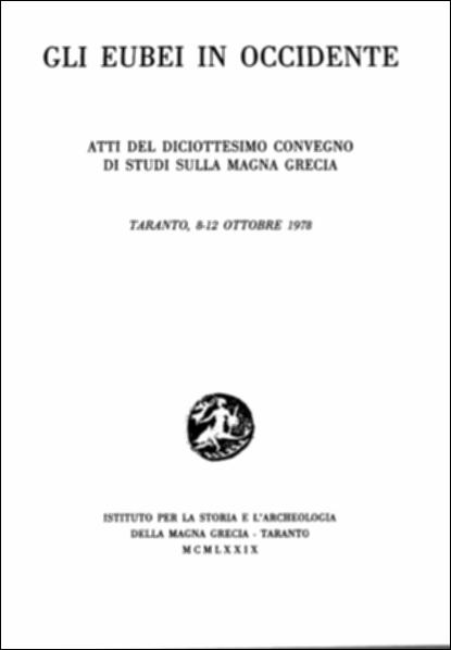 Il volume digitalizzato contiene gli Atti del diciottesimo convegno di Studi sulla Magna Grecia, svoltosi a Taranto dal 8 al 12 ottobre 1978 e pubblicato dall'Istituto per la Storia e l' Archeologia della Magna Grecia, con i contributi del Consiglio Nazionale delle Ricerche, del Ministero per i Beni Culturali e Ambientali e dell'Ente Provinciale del Turismo di Taranto. Il Convegno focalizzò l'interesse sugli Eubei, i primi coloni greci a giungere in Occidente, provenienti dalle città di Calcide e di Eretria, nell'isola Eubea, situata nel mar Egeo.
