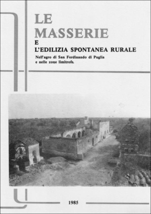 Il volume è parte della grande raccolta denominata “Libri di Puglia”, progetto di digitalizzazione a cura di Nicola Pergola che ha lo scopo di rendere fruibile la produzione editoriale dei Centri regionali di servizi educativi e culturali e degli Assessorati alla cultura e alla Pubblica Istruzione della Regione Puglia, dal 1968 agli anni 2000. Catalogo della omonima mostra documentaria – e realizzata con l'Amministrazione Comunale di S. Ferdinando di Puglia e la locale sezione dell'Archeoclub d'Italia – la ricerca è un volume di immagini teso a documentare un particolare capitolo della storia dell'architettura: quello legato alla vita e alla cultura contadina. Un notevole patrimonio edilizio – ormai in avanzato stato di abbandono – che, oltre a testimoniare un passato a...