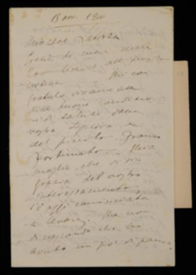 Dopo aver ringraziato Giovanni Laterza per il compenso ricevuto ed essersi congratulato con lui per la buona salute della moglie e del neonato Franco Fortunato anche a nome della propria signora, Fausto Nicolini assicura di aver inoltrato al curatore Luigi Piccioni le bozze in strisce del volume di Giuseppe Baretti, inviando intanto altre parti del manoscritto da comporre; comunica inoltre di aver già spedito a Bari gran parte delle bozze di Carlo Gozzi, apprestandosi a mandare le ultime, tutte corrette personalmente per evitare la lunga attesa che avrebbe comportato l'intervento del curatore Giuseppe Prezzolini. Nicolini poi, inviando all'editore l'indice onomastico del volume di Luigi Blanch compilato da V. Morelli, gli raccomanda di eseguire nei confronti di quest'ul...