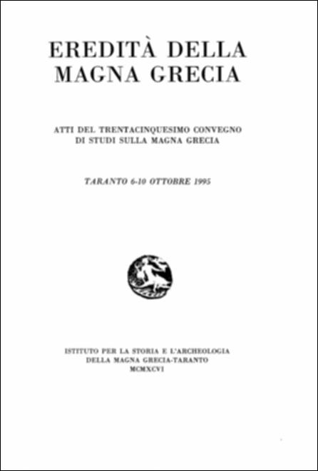 Il volume digitalizzato contiene gli Atti del trentacinquesimo convegno di Studi sulla Magna Grecia, svoltosi a Taranto dal 6 al 10 ottobre 1995 e pubblicato dall'Istituto per la Storia e l'Archeologia della Magna Grecia, con i contributi del Consiglio Nazionale delle Ricerche e del Ministero per i Beni Culturali e Ambientali. Gli atti del convegno di quell'anno dimostrarono e convalidarono quanto l'eredità, espressa o inespressa, della Magna Grecia nelle città italiane e siciliane fosse permeante e quanto l'intensità di questo legame possa ancor oggi influenzare la vita civile dell'Europa. D'altronde i risultati di anni di lavori, dibattiti e riflessioni sulla Magna Grecia hanno fortificato la convinzione che un'indagine sistematica sulla vitalità delle tradizioni del ...